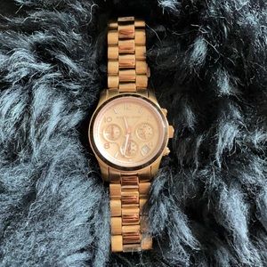 Michael Kors Runway Chronograph Rose Gold Watch
